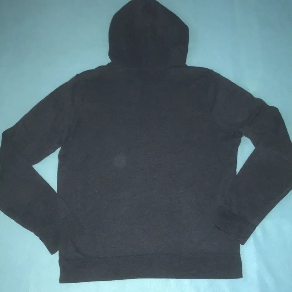 𝅺HOLLISTER Hoodie navy with blue graphic design soft inside and out size L - Image 2