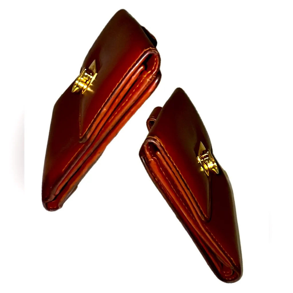 Salvatore Ferragamo Leather Double Bifold Wallet - Image 6