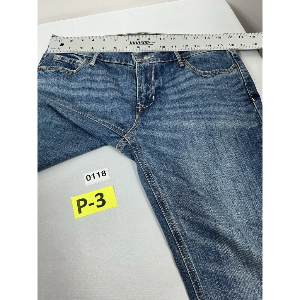 Womans Excellent Condition Old Navy Flare Cropped Blue Jeans 8P 0118/P-3 - Image 5