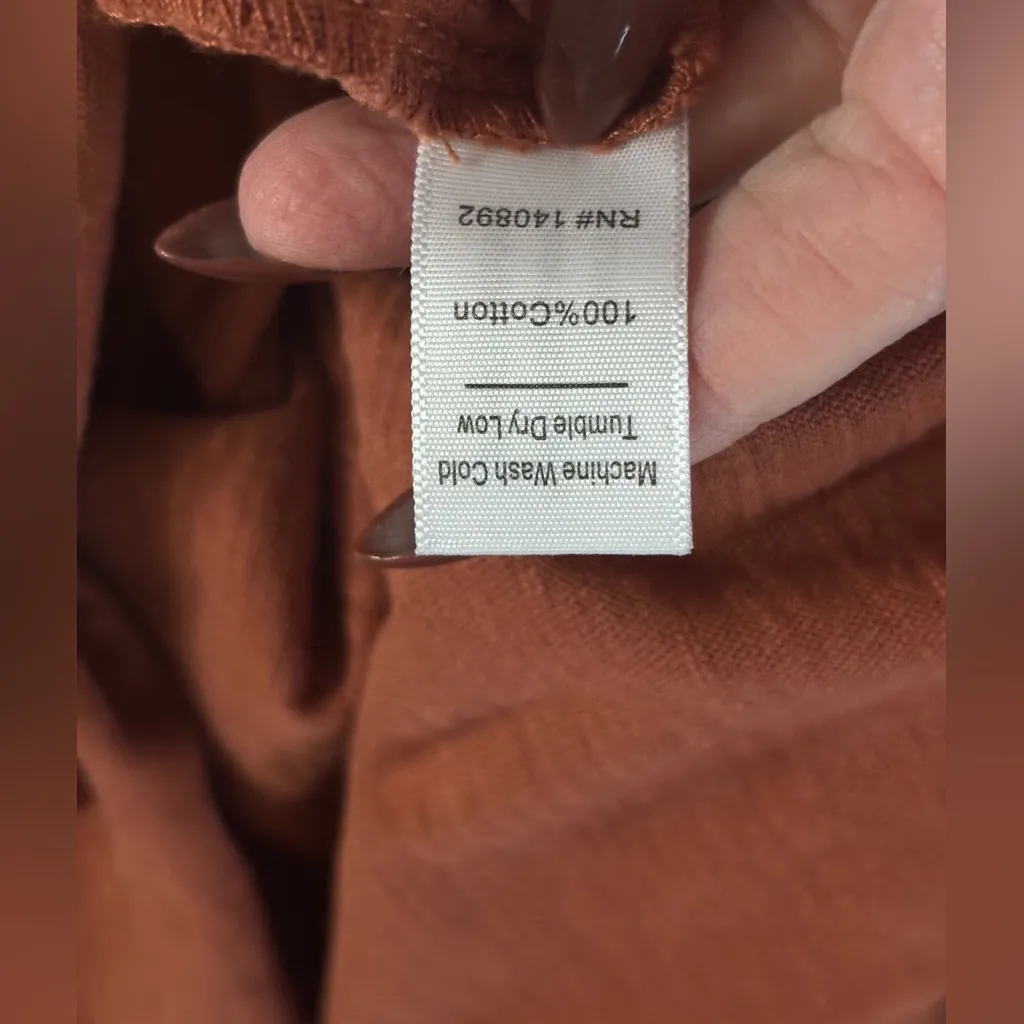 Marine Layer Andrea Knit Orange Maxi Dress - Image 6