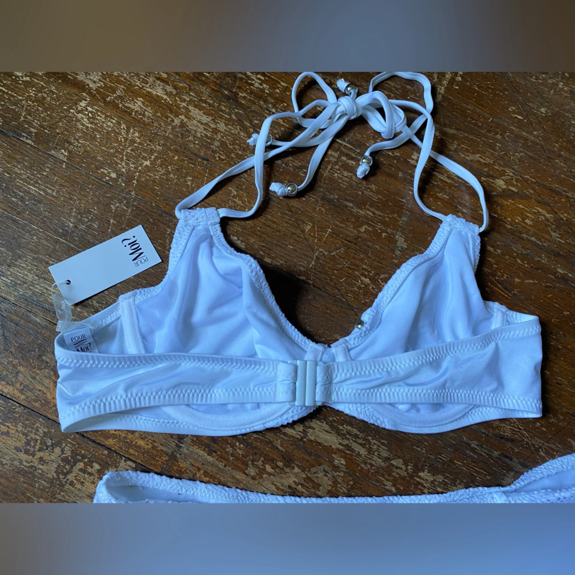 Pour Moi White Eyelet Bikini Set NWT Size UK14/36C - Image 8