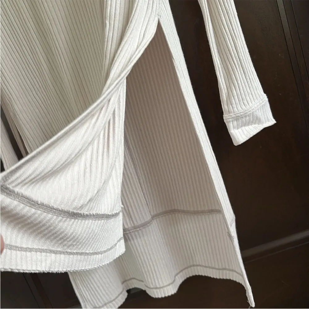 EUC Free People Gwen Henley High Low Ribbed
Tunic Top Size Small - Image 10