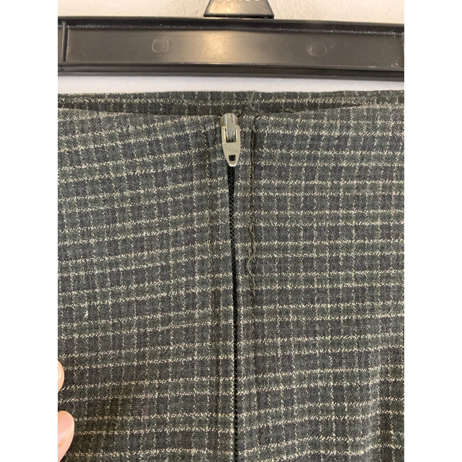 VTG Y2K Route 66 Women’s Mini Skirt Plaid Grunge Green Size 16 - Image 5