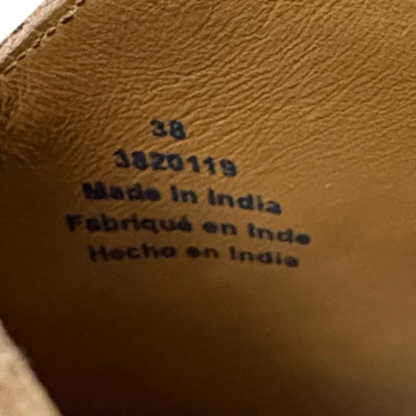 Like New Free People Leather Margarita Heeled Mules Sand Dollar Size 8 - Image 7