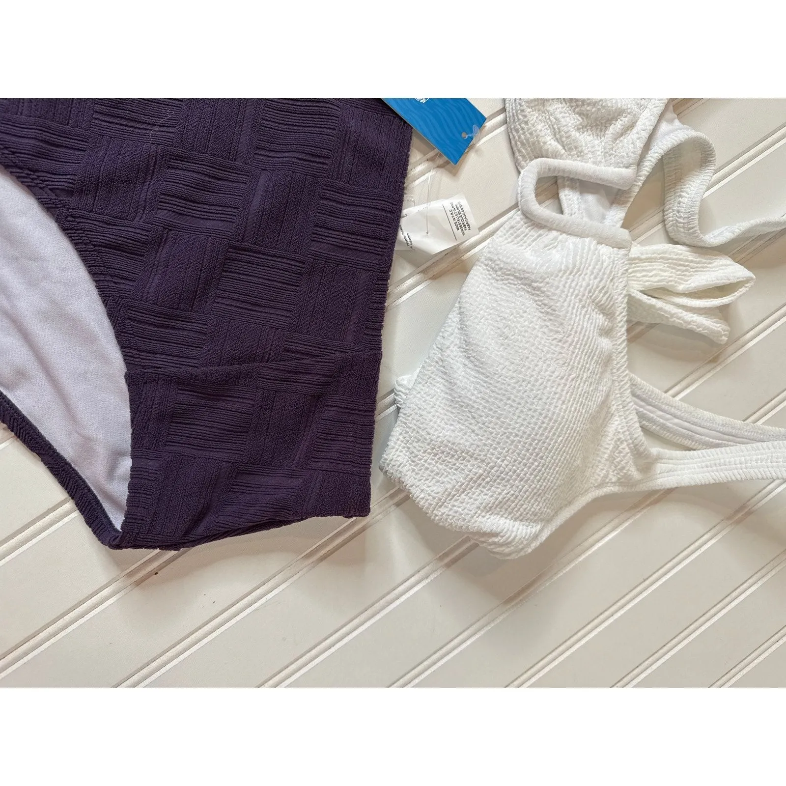 NWT Cupshe Lulus Beach House Swim Separates - Bikini Top Bottom BUNDLE of 4 XL - Image 7