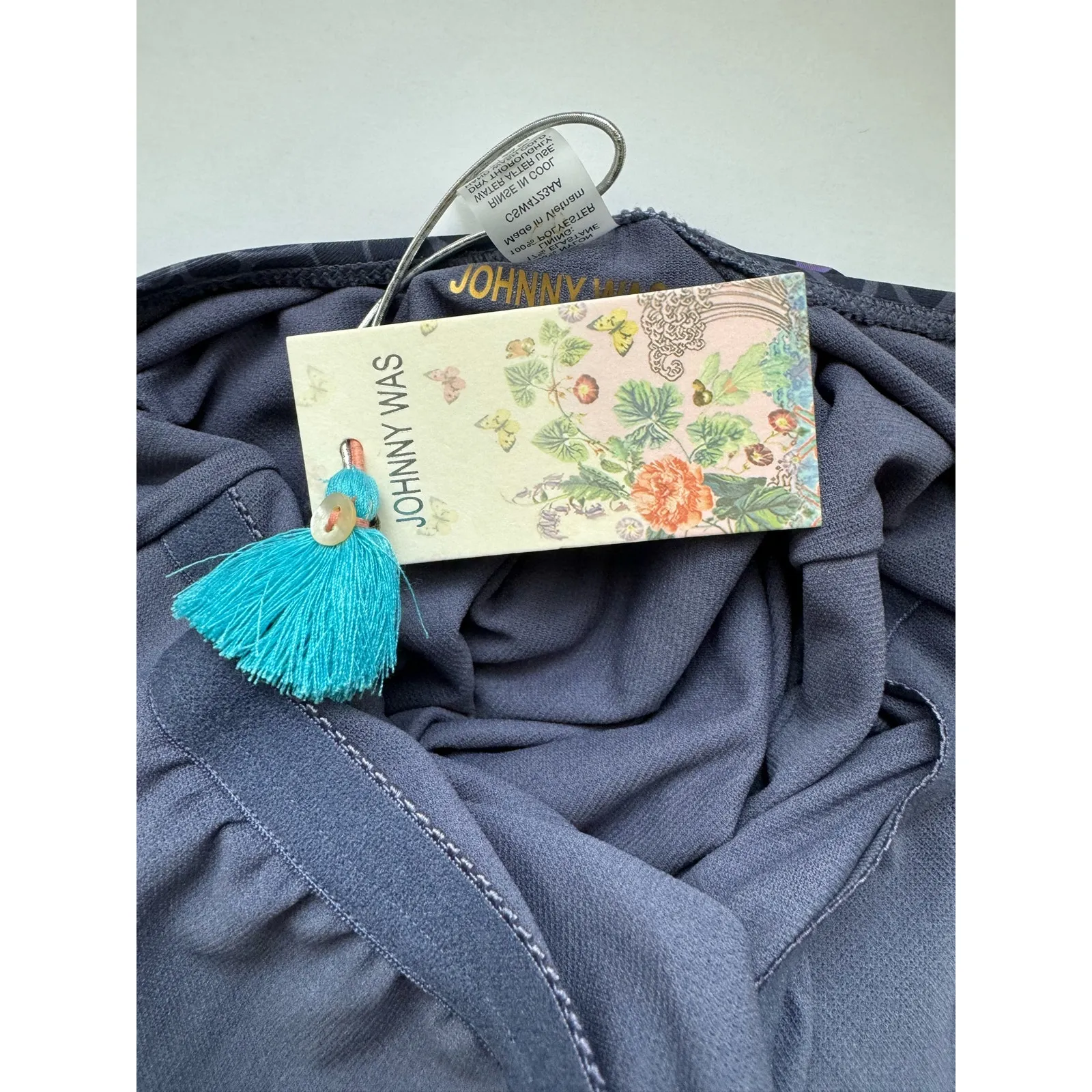 NWT Johnny Was  Square Neck One Piece Swimsuit Size XS - Image 12