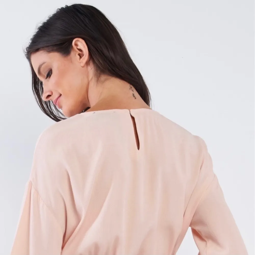 Sugarlips Nude Butterfly Cut Out Long Sleeve Dress - Image 4