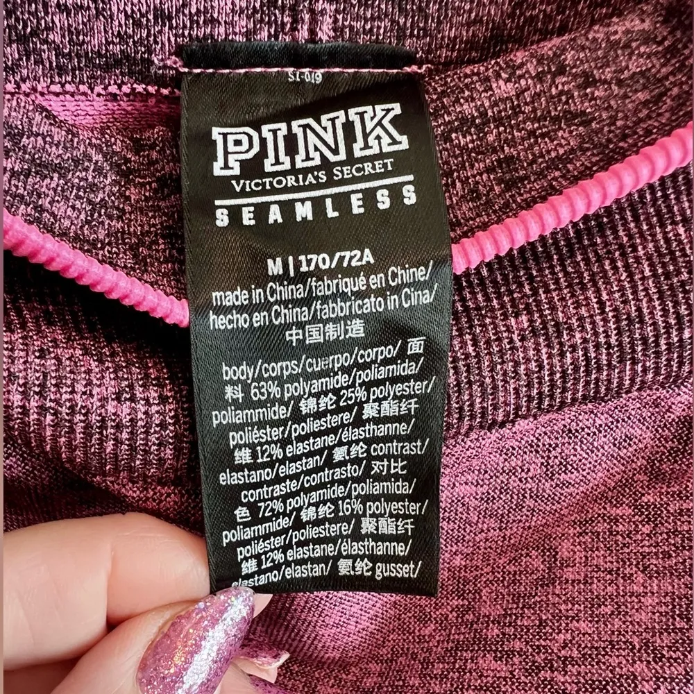 V.S. Pink Seamless Workout Tight Medium  M V.S. legging Luscious Plum Marl - Image 6