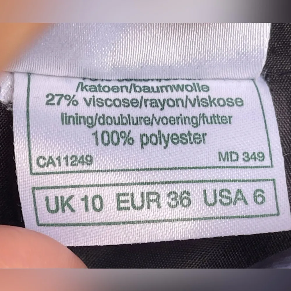 Laura Ashley Vintage Velvet  Dress Size 6 Deadstock - Image 10