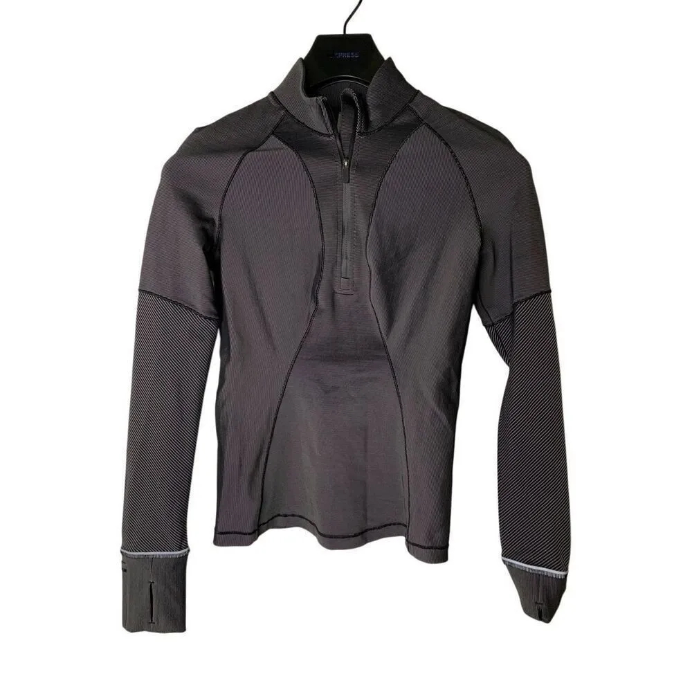 Lululemon Two Toned Running Half Zip Pullover women's size 4 W3GEKS - Image 3