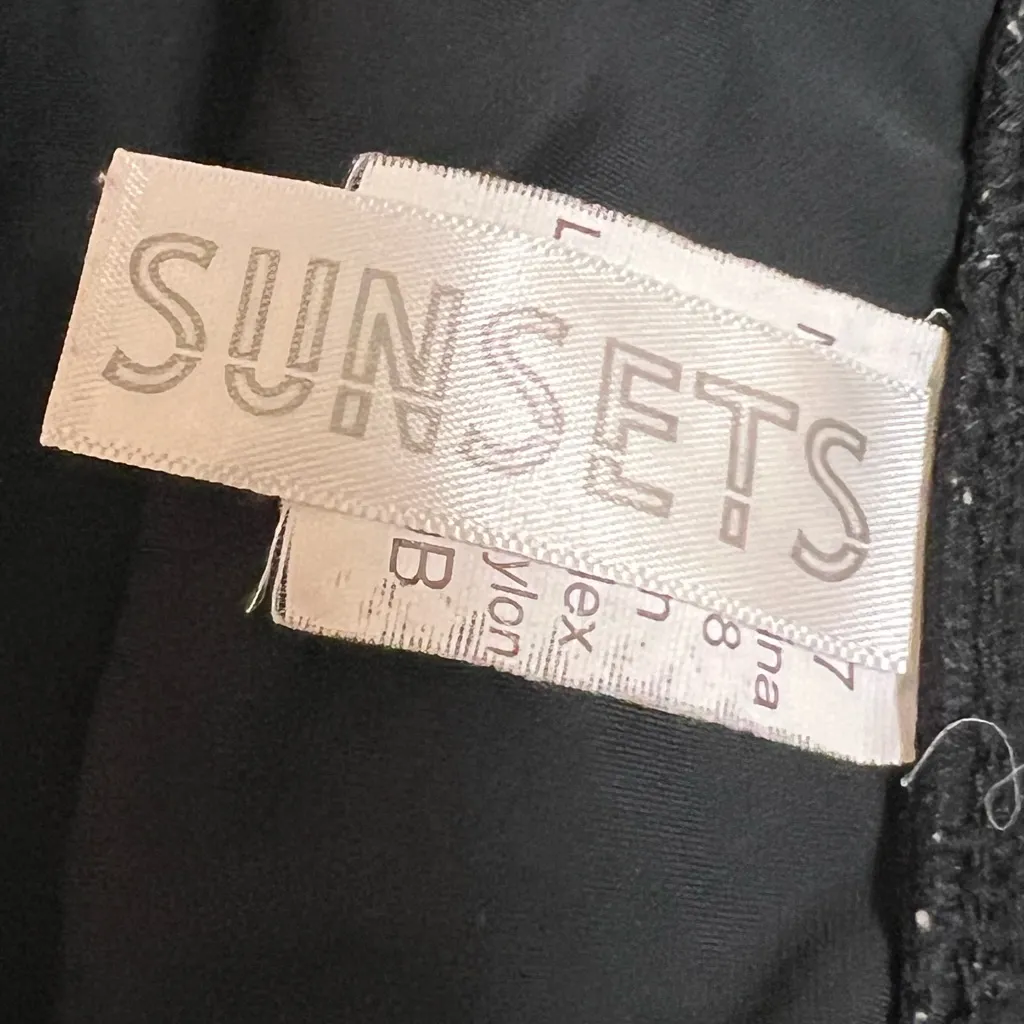 Sunsets Black Swim Skirts Style 39B - Image 4