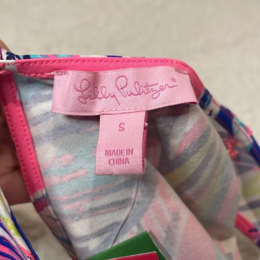 Lilly Pulitzer- NWT Somerset Tiki Pink Cabana Crazed Mini Dress- Size Small - Image 5