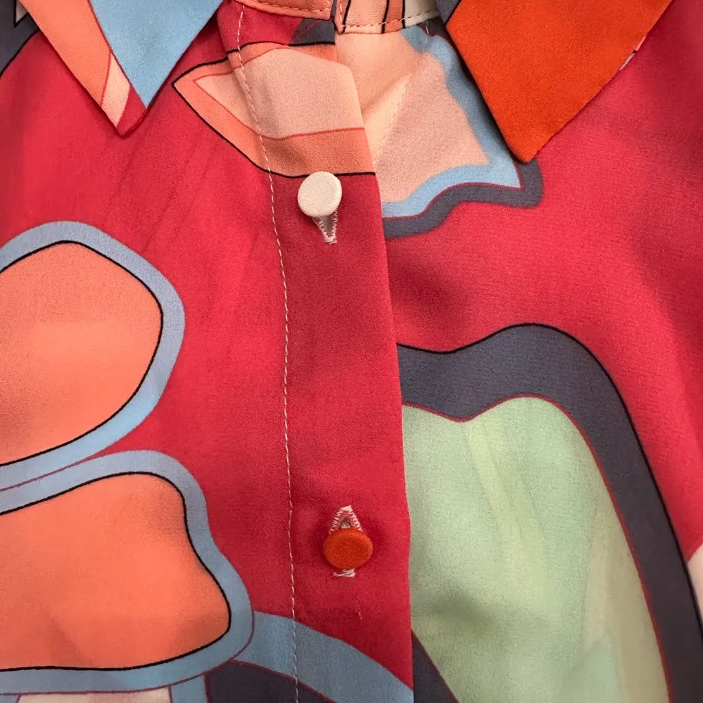 Alexis Colorful Abstract Patterned  dress - Image 6