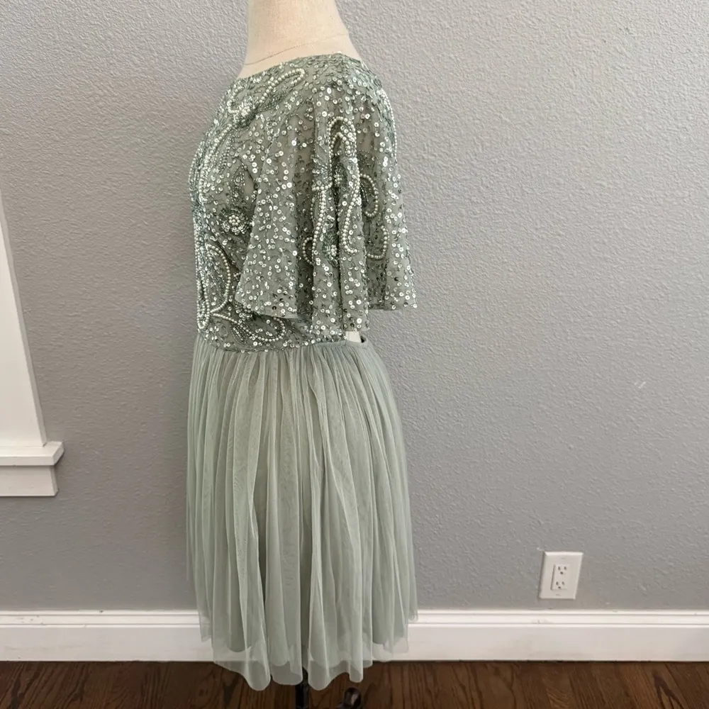 ASOS Beauut Bridesmaid Embellished Dress Size 8 EUC‎ - Image 6