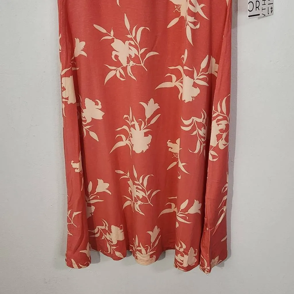 41Hawthorn Coral Floral Dress NWT Size Small faux wrap wedding guest dress Pink - Image 3