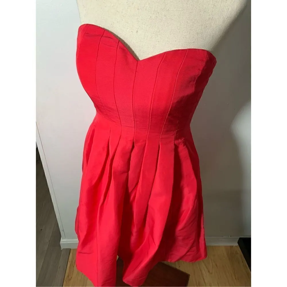 J crew strapless red dress size 2 - Image 2