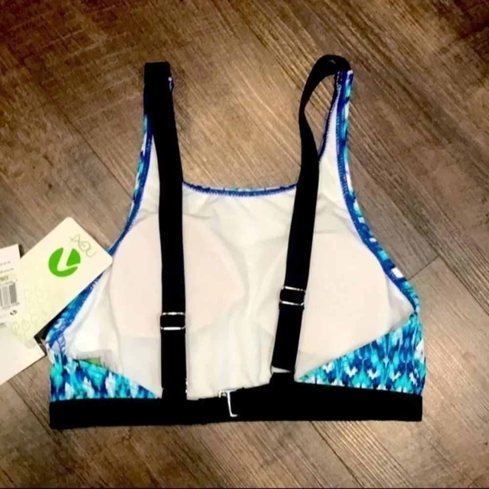 ATHENA NEXT NATIVE MANTRA SWIM TOP Blue Size undefined - Image 2