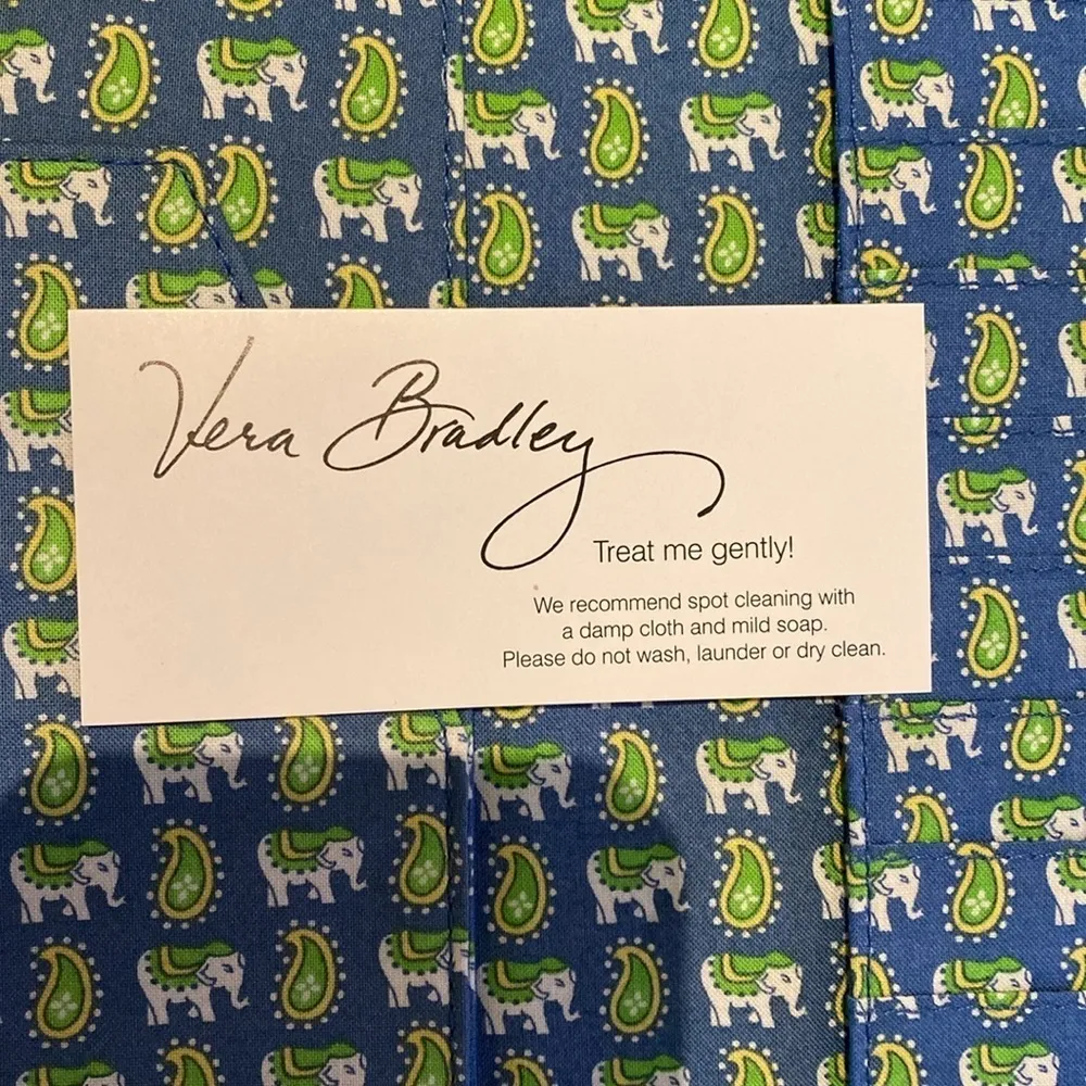 Vera Bradley Retired Citrus & Elephant Travel Organizer Wallet NWT - Image 5