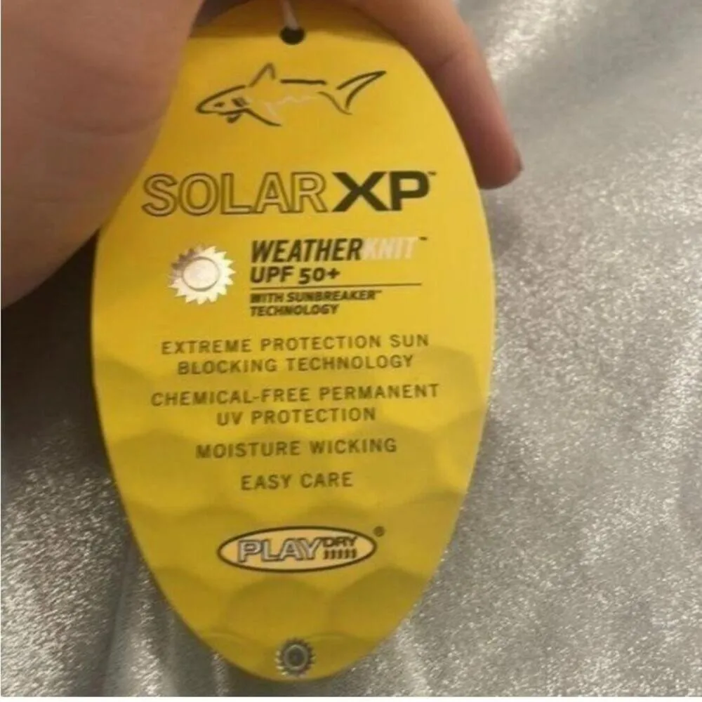 Greg Norman silver metallic solar XP extreme sun protection long sleeve jacket - Image 6