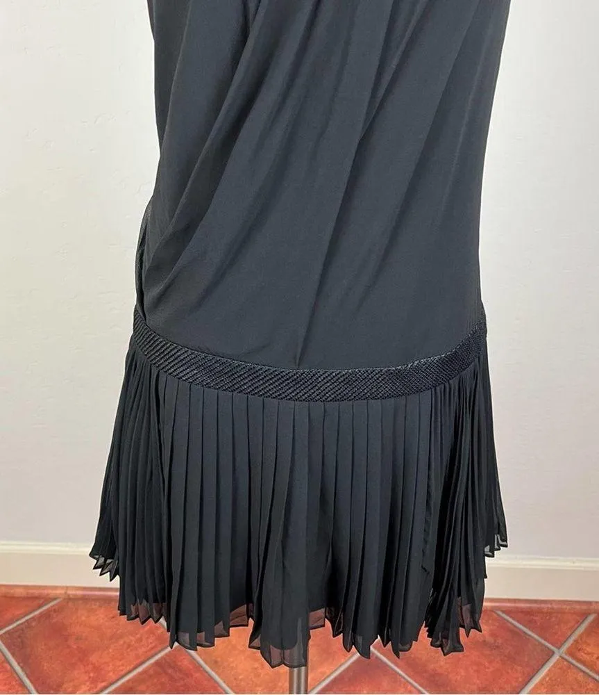 Rag & Bone Black Pleated Midi Dress - Image 4