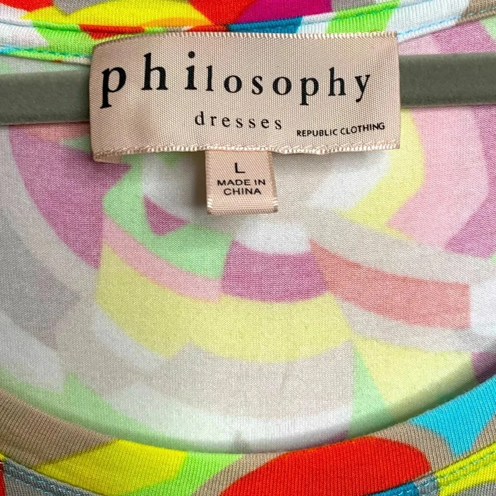 Philosophy  Multi Geo Print Shift Dress - Image 4