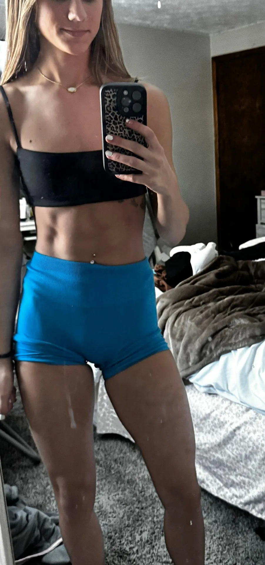 Aurola Gym Shorts Blue - Image 2