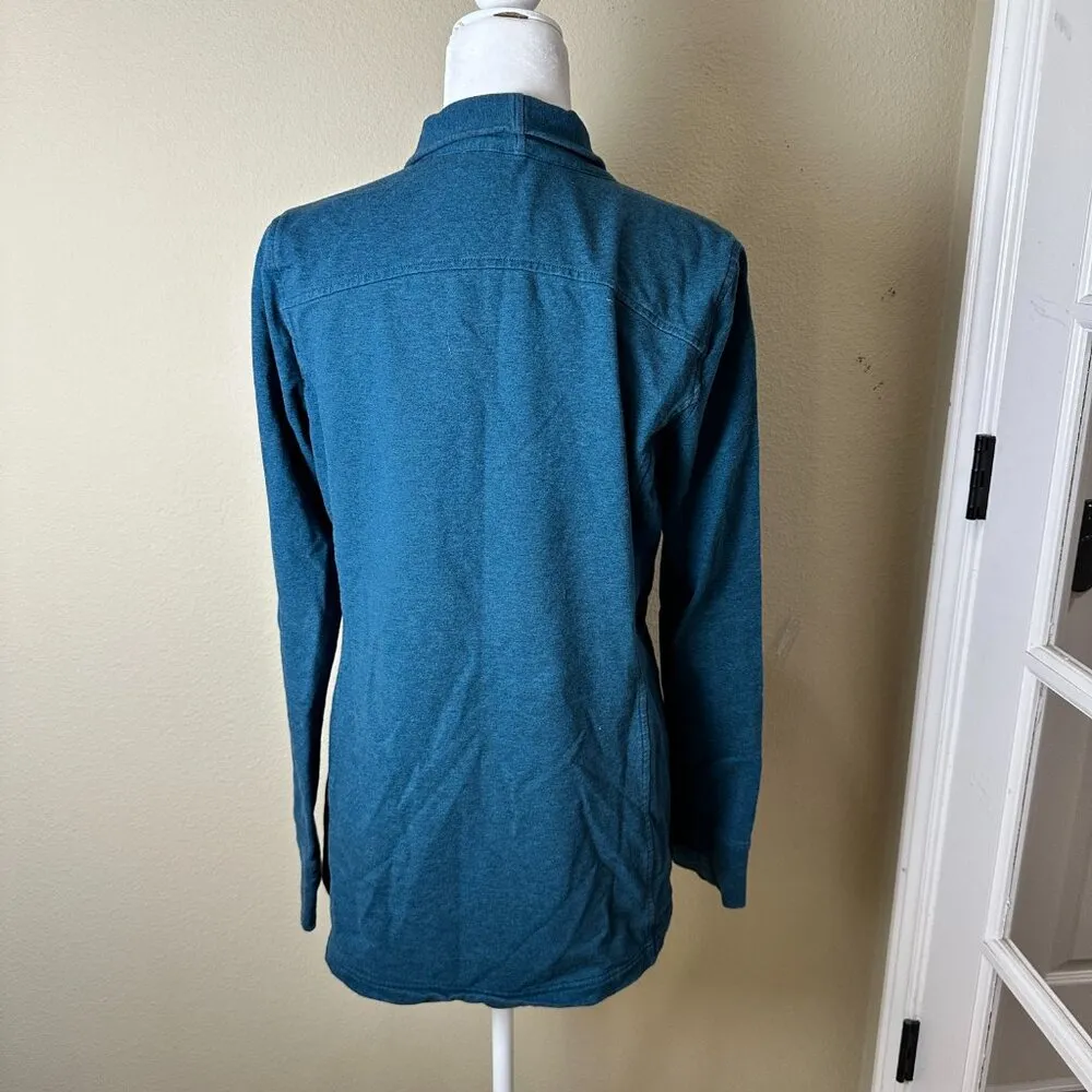 Lululemon Coast Wrap II Jacket Long Sleeve Top Coat Size 10 Teal - Image 9