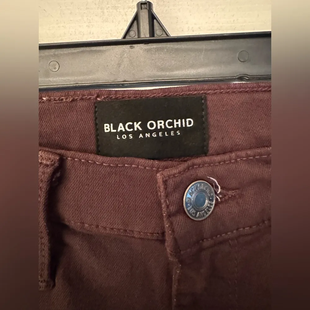 Black Orchid GISELE HIGH RISE SKINNY WACKY TOBACCY Women’s Brown Jeans Size 26 - Image 12