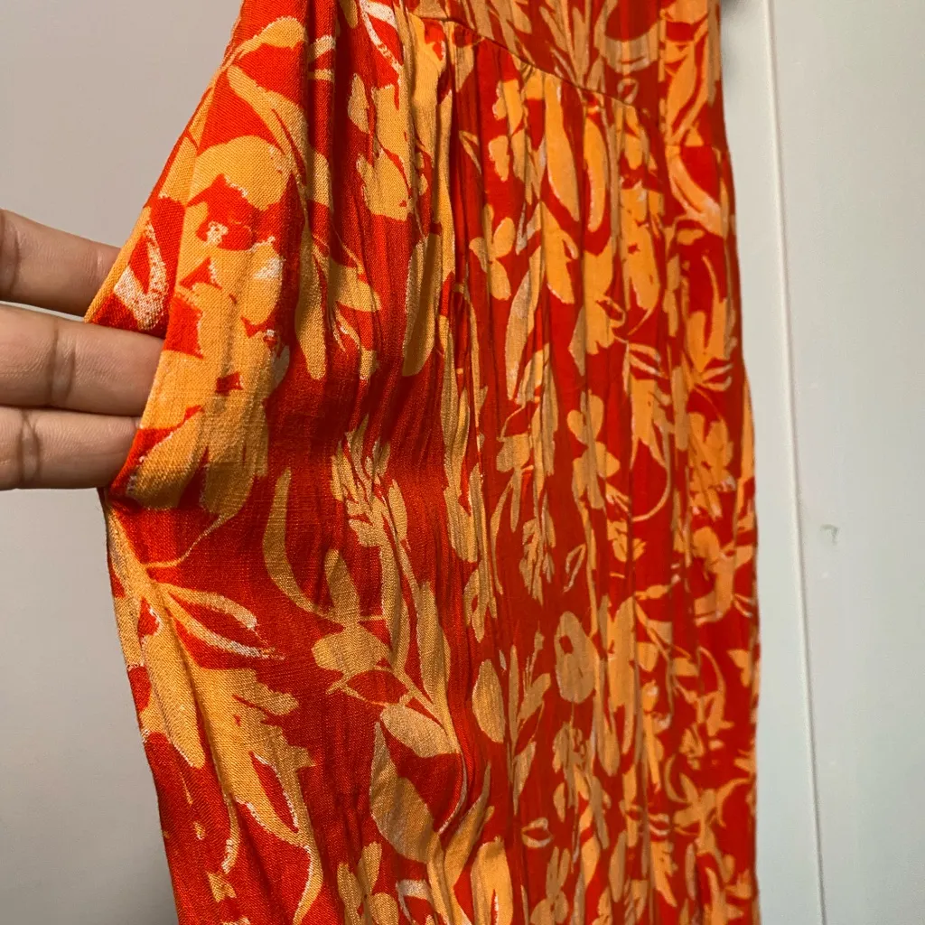 AVA VIV Floral Orange and Yellow Dress 100%Rayon NWOT - Image 4