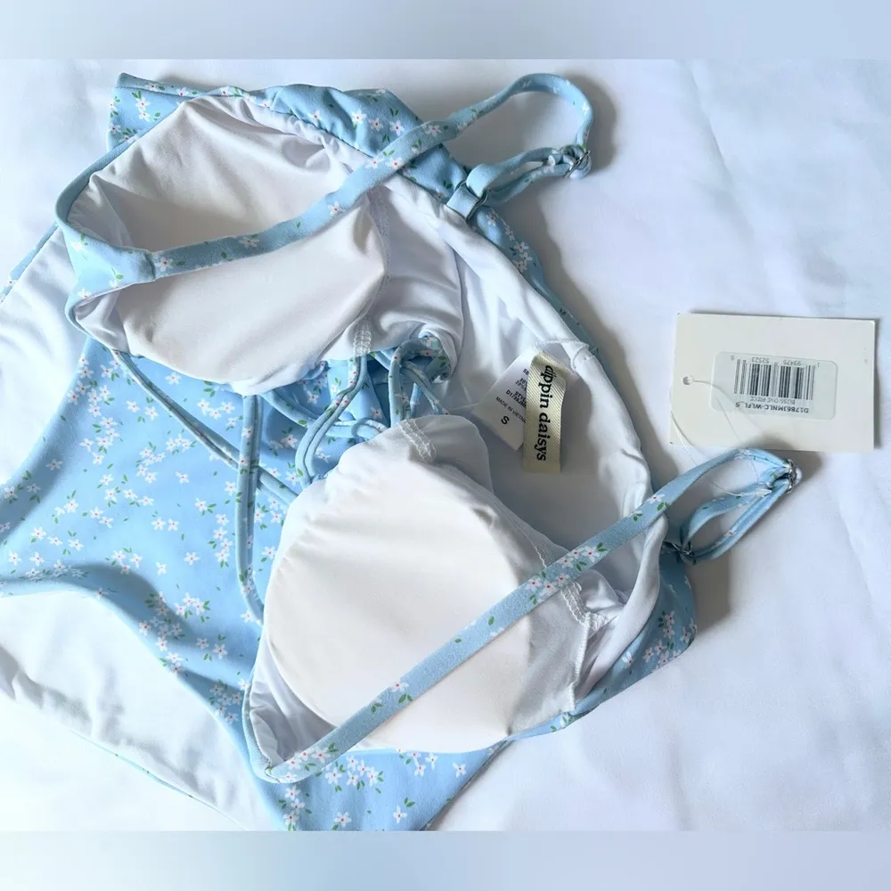 NWT Dippin' Daisy's Bliss One Piece Swimsuit - Blue/Yellow - S - Image 6