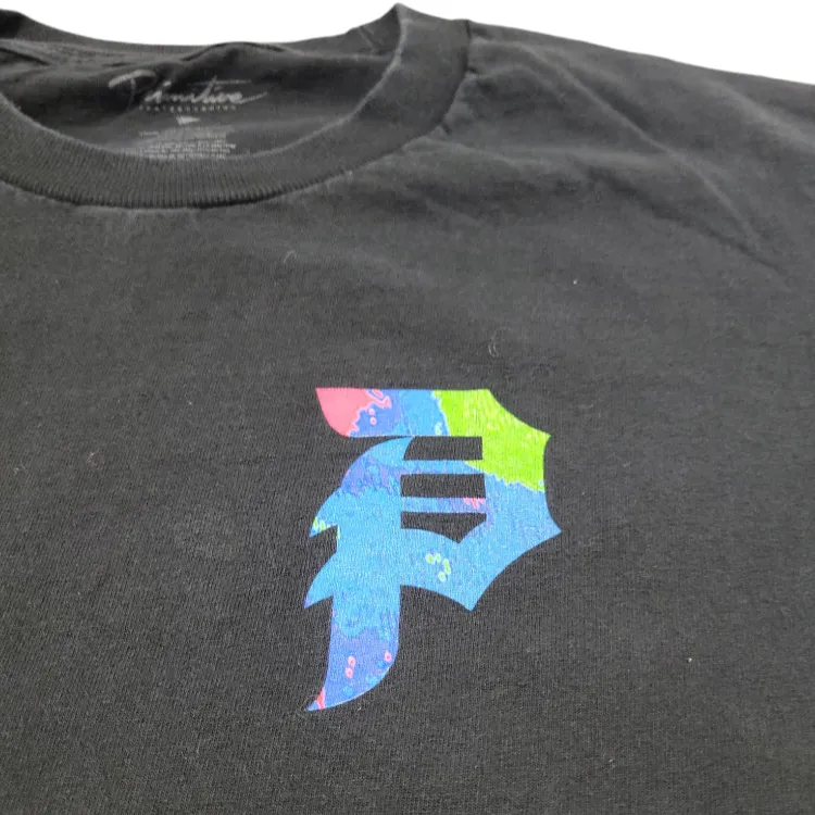  Skateboarding Shirt Size Large Primitive One Step Beyond Graphic Print Unisex T-shirt - Image 4