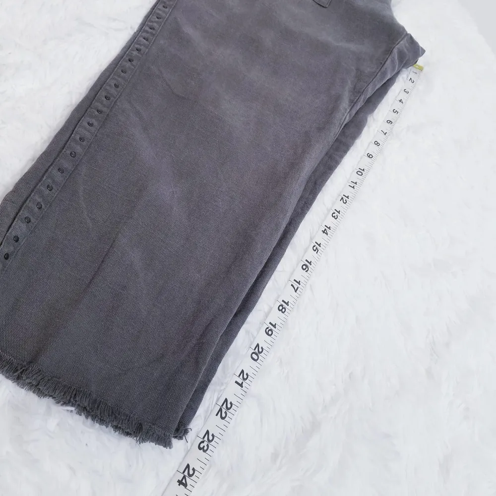 Joie Women Yvonette Crop Pants Studded Raw Hem High Rise - Image 8