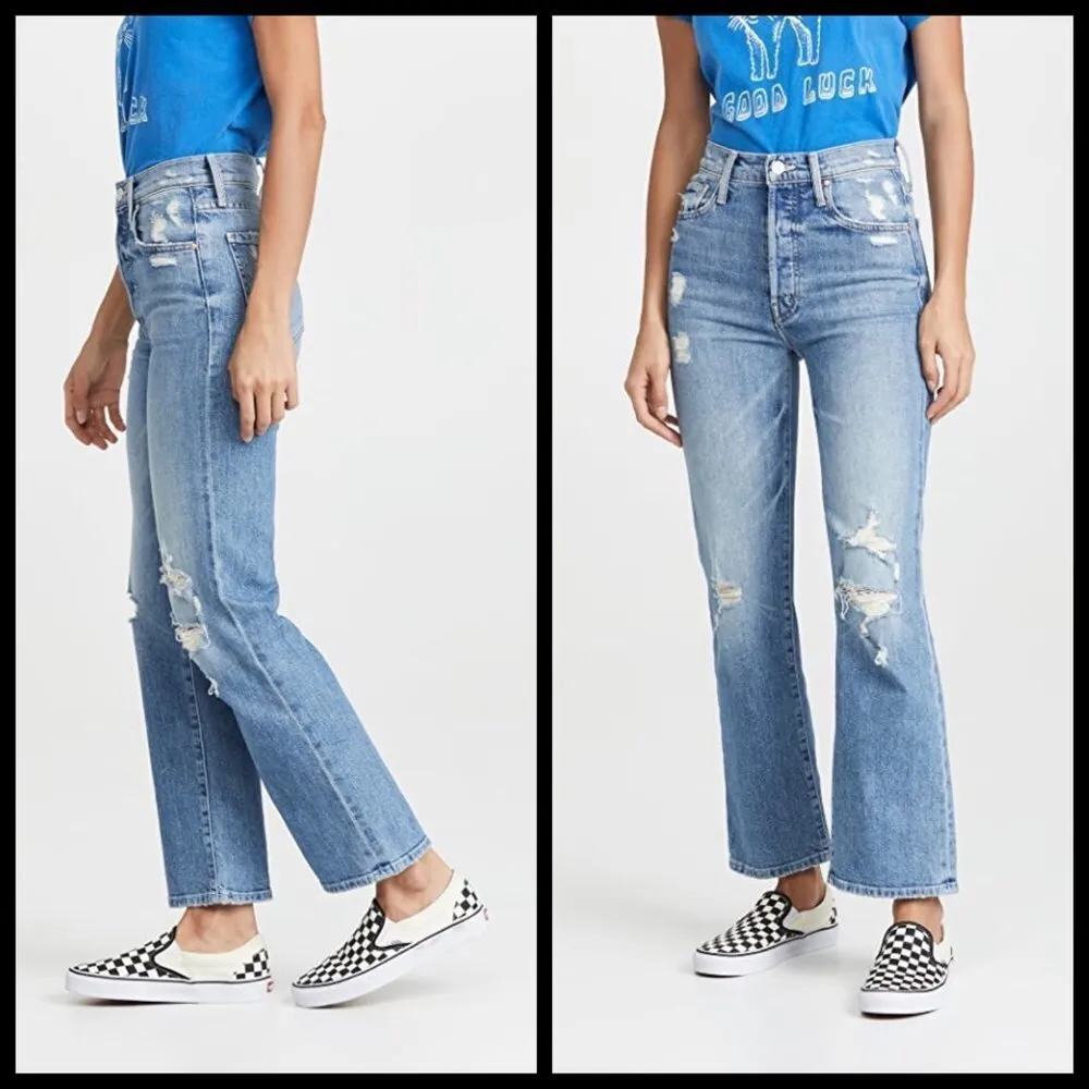 💕MOTHER SUPERIOR💕 The Rambler Ankle Jeans High Rise ~ Holy Melancholy 28 NWOT Blue - Image 7