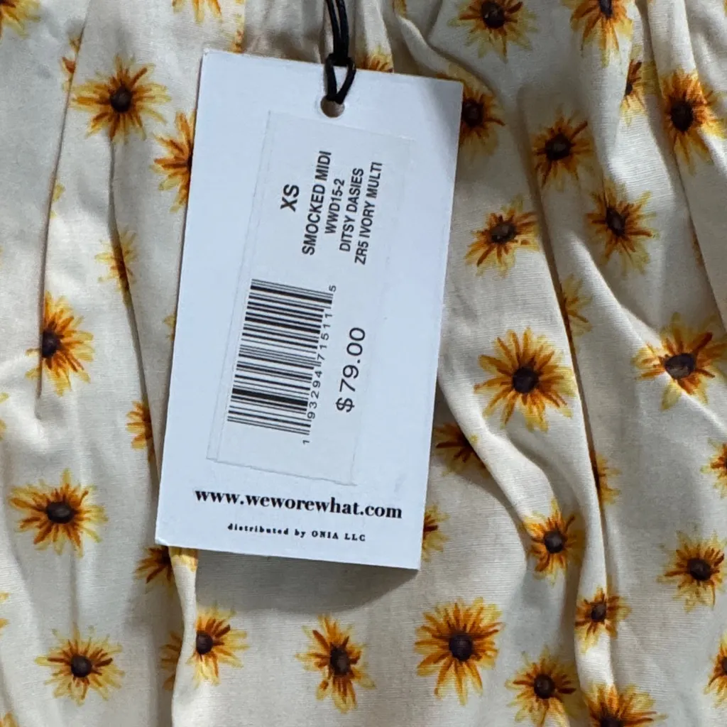 Who What Wear Cream and Brown Floral Maxi Skirt - Image 3