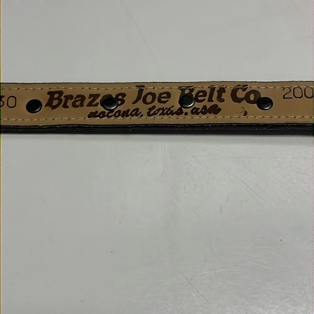 Brazos Joe Belt Co. Nocana, Texas, USA Thin Concho Belt Silver - Image 8