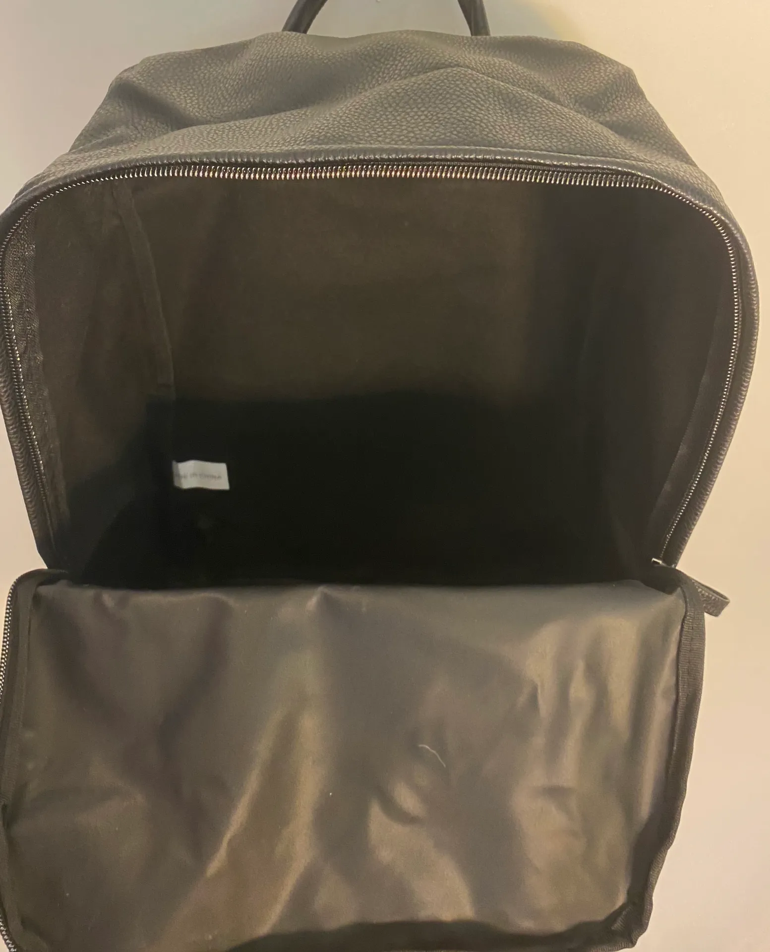 Leather Backpack Black - Image 6