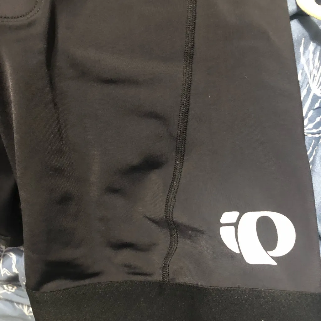 Pearl Izumi‎ padded bike shorts women’s size XL black reflective logo cycling - Image 2