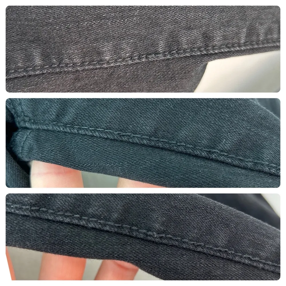 Mother The Hustler Ankle Fray jeans Not Guilty 28 Black - Image 7