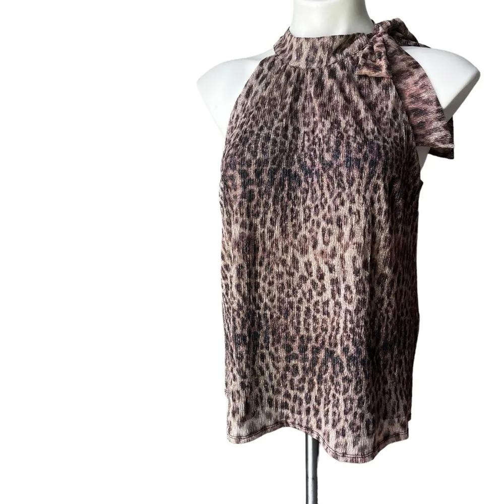 NWT, INC INTERNATIONAL CONCEPTS Animal-Print Tie-Neck Halter Top, - Image 7