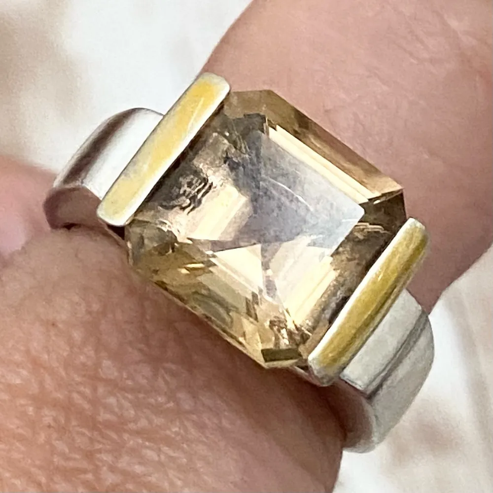 Retired Vintage 925 BBJ Topaz Ring Size 10 - Image 7