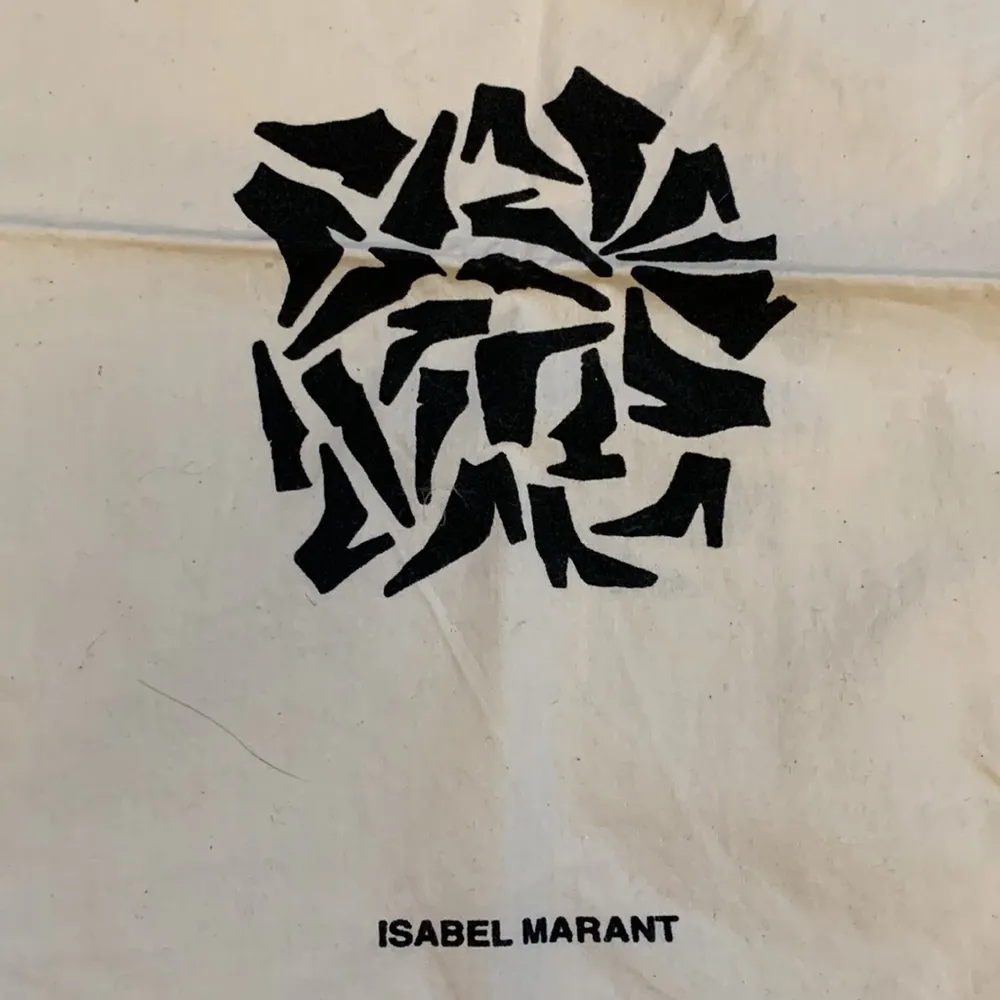 Isabel Marant  Cotton Canvas Drawstring Shoe Pouch NEW! - Image 3