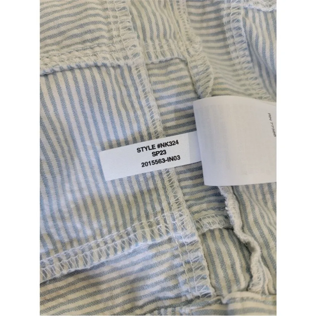 MADEWELL Cicely Tiered Midi Dress in Patchwork Blue Sleeveless Womens Size 6 - Image 9