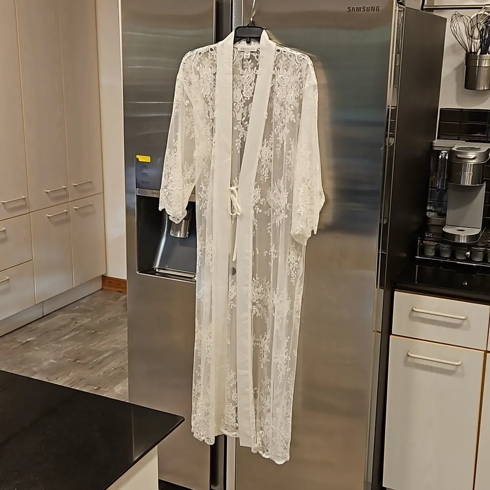 💕BHLDN x RYA COLLECTION💕 Darling Lace Robe ~ White Medium/Large NWOT Size undefined - Image 8