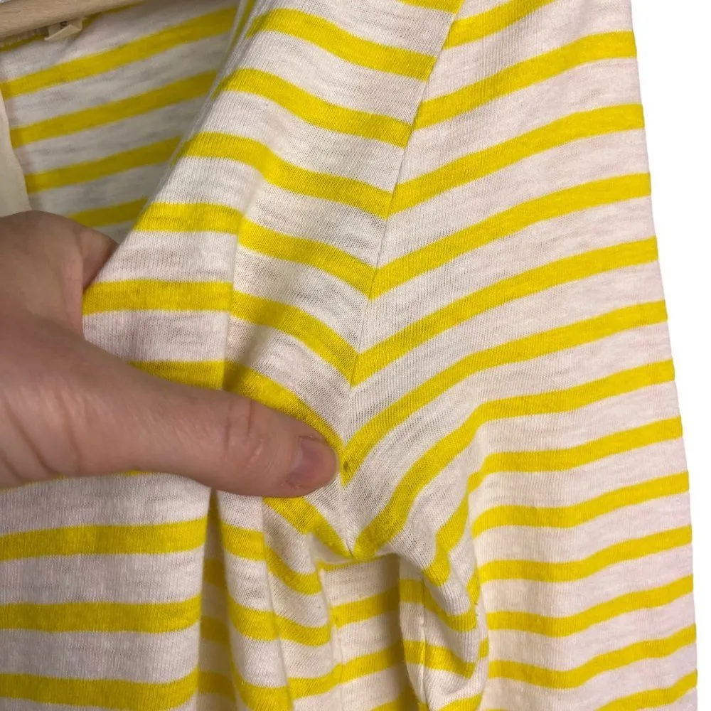 J. Crew Painter Zip Tee in Sunny Yellow Stripe - Image 7
