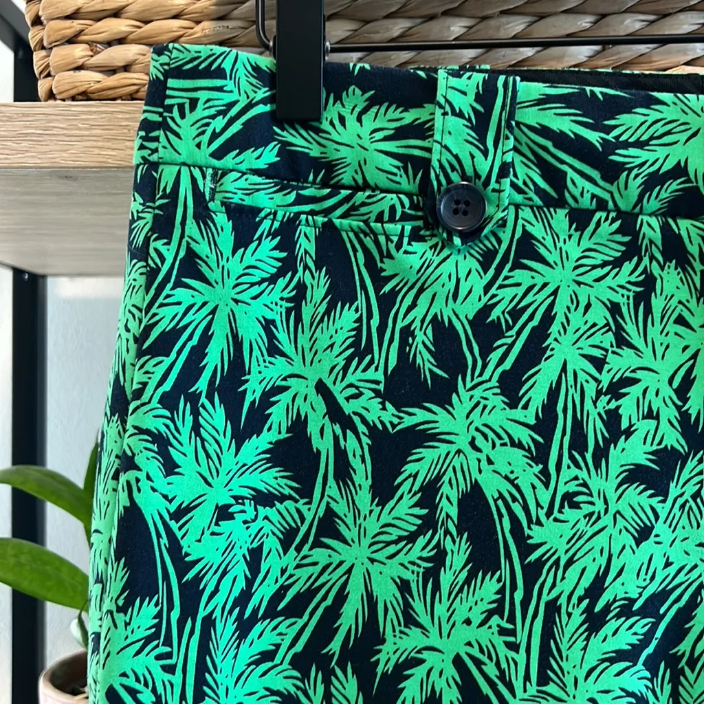 Banana Republic Martin Fit Mid-Rise Palm Tree Print Dress Pant Trouser, 8 - Image 4