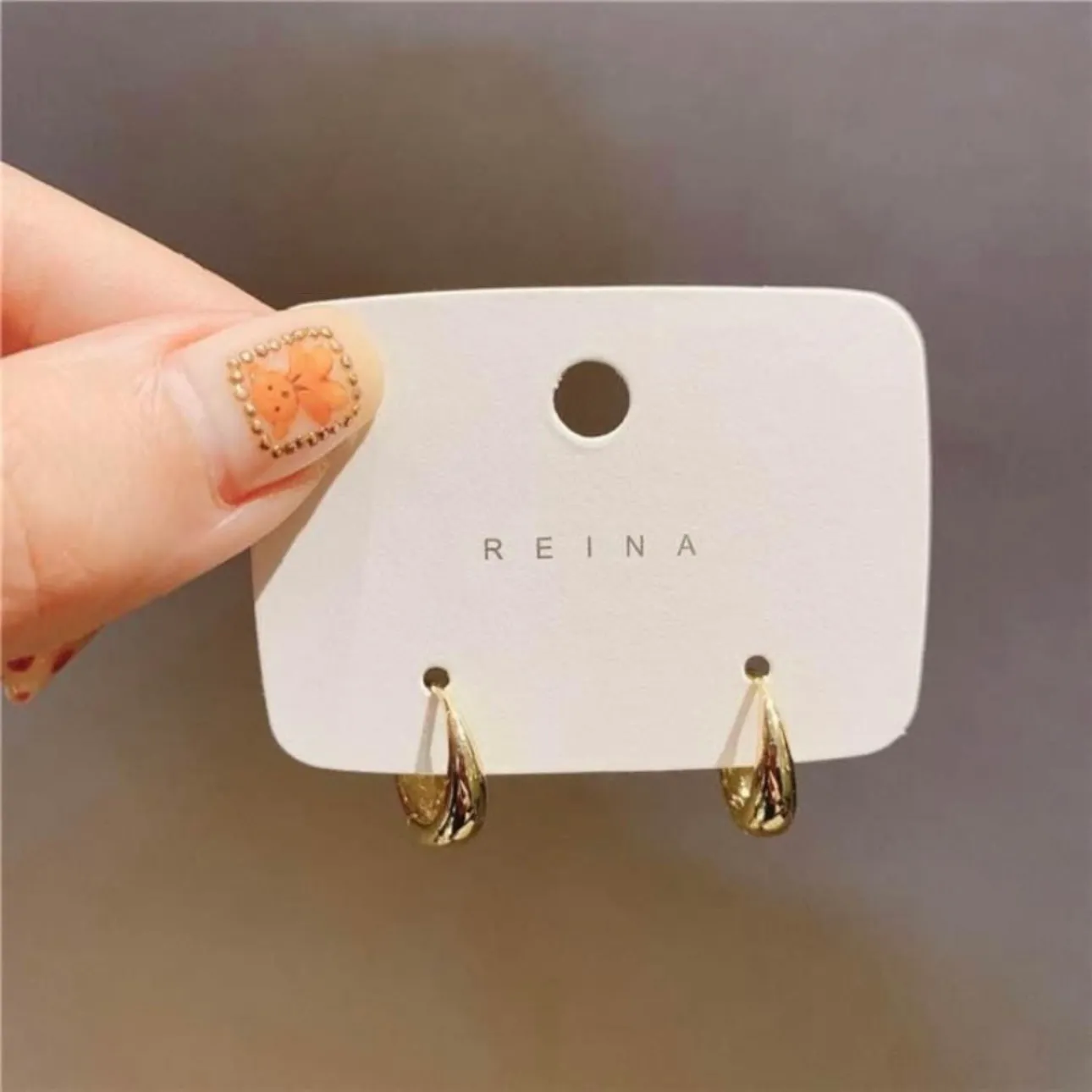 18K Gold Plated Small Hoop Earrings for Women - Image 2