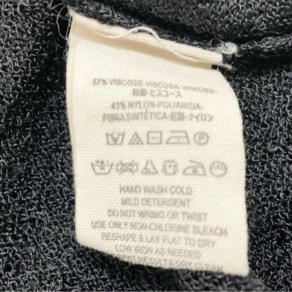 Free People Top Take It Easy Black Nubby Sheer Sweater Tunic Women’s Size Small - Image 13