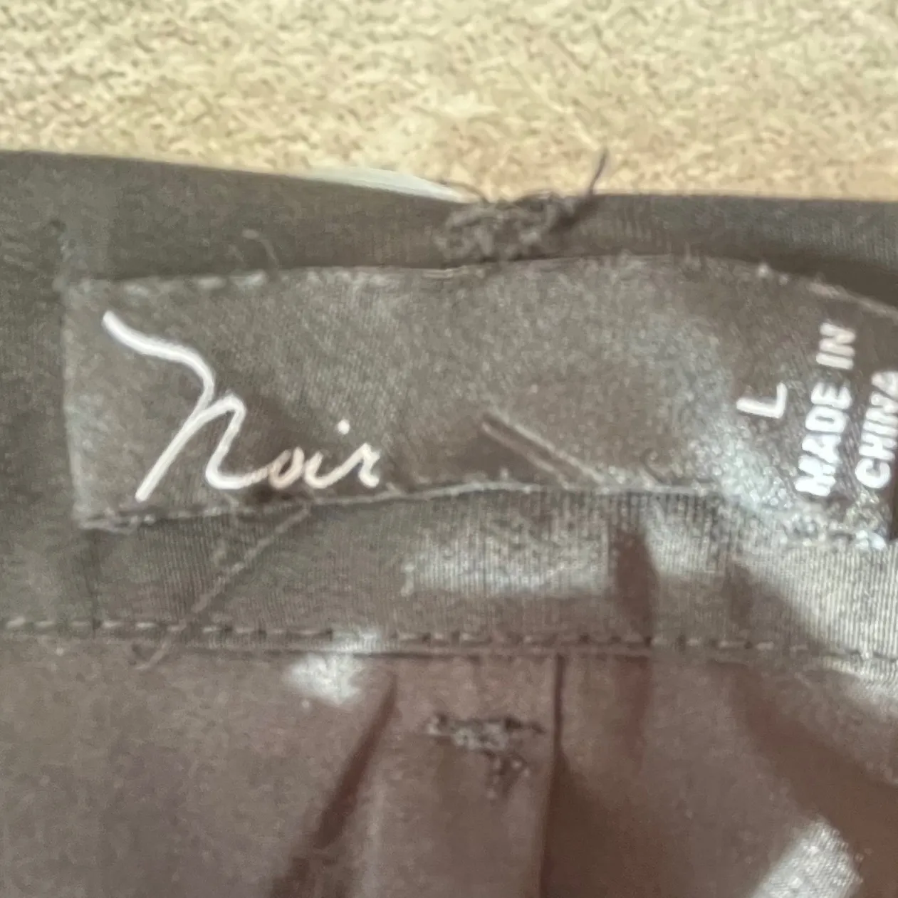 Noir Women's Black Wrap Skirt Belted Professional Career Business Casual Goth Size L - Image 10