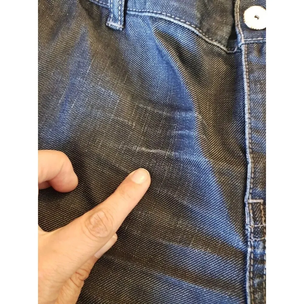 ELIE TAHARI Womens Jeans Sz 10 Dark Mid Rise Wash Pockets Rodeo Western Country - Image 8