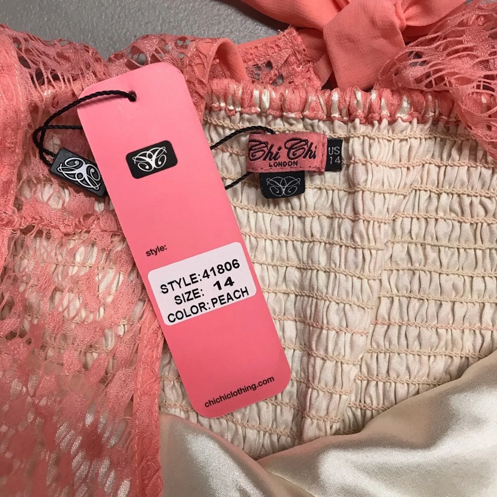 Chi Chi London Dress Sleeveless Pink Lace Overlay NEW Wicked Glenda Outfit - Image 4